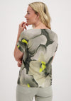 Monari Abstract Print T-Shirt, Sage Multi