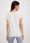 Monari Seamed Hem Graphic T-Shirt, Beige