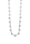 Absolute Diamante Halo Necklace, Silver