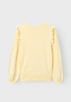 Name It Mini Girl Vininna Knitted Cardigan, Double Cream