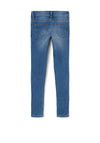 Name It Mini Girls Polly Skinny Jeans, Medium Blue Denim