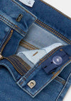 Name It Mini Girls Polly Skinny Jeans, Medium Blue Denim