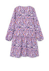 Name It Kid Girl Bodila Long Sleeve Dress, Sand Verbena