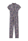 Name It Kid Girl Bodila Short Sleeve Jumpsuit, Dark Sapphire