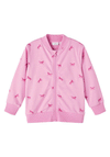 Name It Mini Girls Bascha Unicorn Graphics Full Zip, Cyclamen