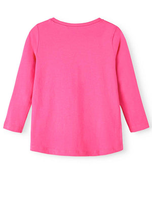 Name It Mini Girl Violet Long Sleeve Top, Pink Yarrow