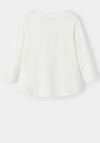 Name It Mini Girl Violet Long Sleeve Top, White Alyssum