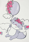 Name It Mini Girl Violet Long Sleeve Top, White Alyssum