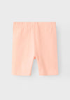 Name It Mini Girl Vivian Solid Bicycle Short, Peach Nectar