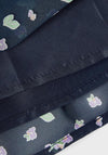 Name It Kid Girl Disigne Flower Print Skirt, Dark Sapphire