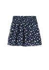 Name It Kid Girl Disigne Flower Print Skirt, Dark Sapphire