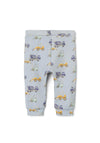Name It Baby Boy Dash Soft Stretch Printed Joggers, Pearl Blue