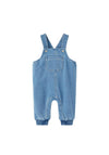 Name It Baby Boy Ben Sweat Denim Overall, Medium Blue Denim