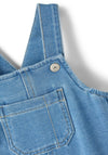 Name It Baby Boy Ben Sweat Denim Overall, Medium Blue Denim