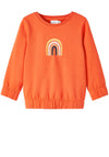 Name It Mini Girl Tracey Rainbow Sweater, Tigerlily