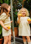 Name It Mini Girl Freja Short Sleeve Dress, Pineapple Slice