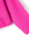 Name It Kid Girl Dilisa Cropped Knit Jumper, Knockout Pink