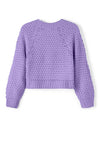 Name It Kid Girl Dilisa Cropped Knit Jumper, Sand Verbena