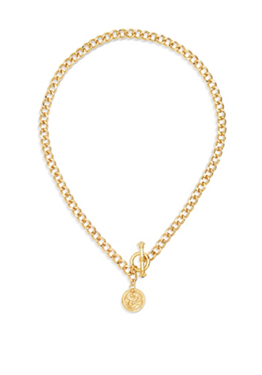 Newbridge Silverware Sappho Coin Necklace, Gold