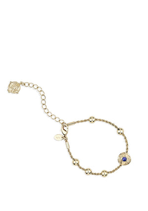 Newbridge Silverware Sappho Evil Eye Bracelet, Gold