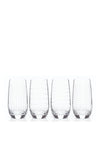 Newgrange Living Set of 4 Clear Cut Hiball Glasses