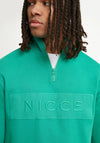 NICCE Hegira Quarter Zip Sweatshirt, Amazon Green
