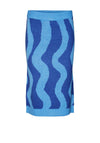Noisy May Cosmic Knit Skirt, Azure Blue