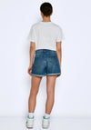 Noisy May Smiley Denim Shorts, Medium Blue