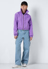 Noisy May Ziggy Quilted Bomber Jacket, Paisley Purple
