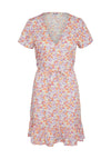 Noisy May Sabina Short Sleeve Floral Dress, Sugar Swizzle