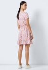 Noisy May Sabina Short Sleeve Floral Dress, Sugar Swizzle