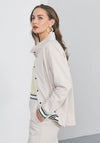Naya Sporty Rib Trim Jacket, Beige