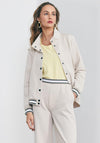 Naya Sporty Rib Trim Jacket, Beige