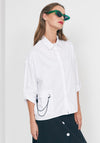Naya Chained Eyelet Shirt, White