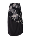 Naya Half Abstract Print Midi Skirt, Black