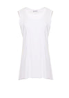 Naya Flare Hem Tank Top, White