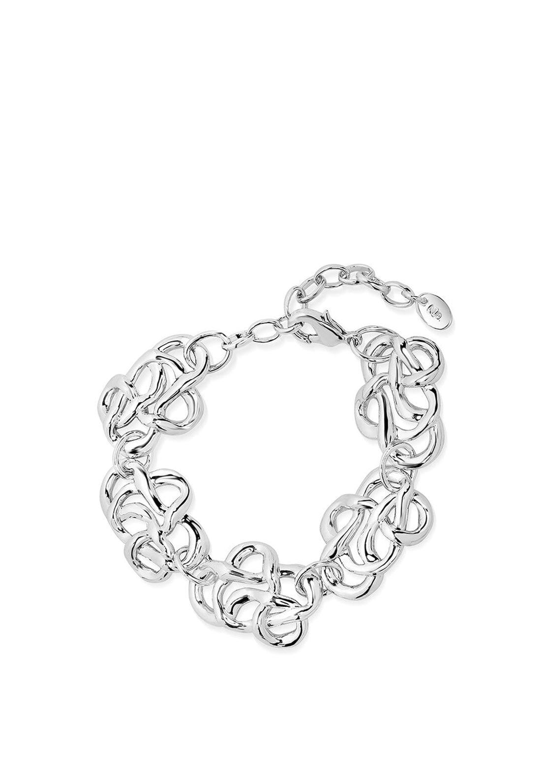 Newbridge Silverware Molten Knot Bracelet, Silver