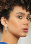 Newbridge Silverware Molten Knot Earrings, Silver