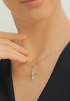 Newbridge St Brigid’s Cross Small Pendant Necklace, Silver