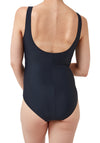 Oyster Bay Print V-neck Swimsuit, Navy