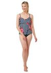 Oyster Bay Sorrento Floral Print Tankini, Navy