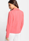 Olsen Jersey Buttoned Short Jacket, Pink