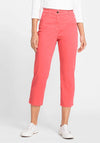 Olsen Mona Slim Power Stretch Crop Jeans, Pink