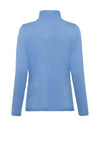 Olsen Ribbed Zip Cardigan, Cornflower
