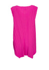 Ora Pleated V Neck Top, Fuchsia