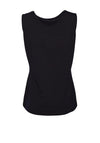 Ora Round Neck Tank Top, Black