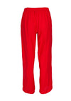 Ora Wide Leg Casual Trousers, Red