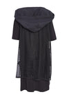 Ora Two Piece Mesh Jacket & Dress, Black