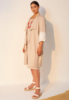 Ora Two Piece Jacket & Dress, Stone & Cream