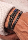 Pig & Hen Franky Double Bracelet, Army